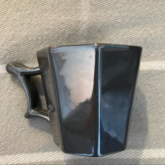 STARBUCKS Metallic Charcoal Grey Mug Functional Collectible Large  Capacity - Picture 2 of 4